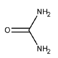 La urea se compone por dos moléculas de dihidruro(NH2) y una de oxígeno